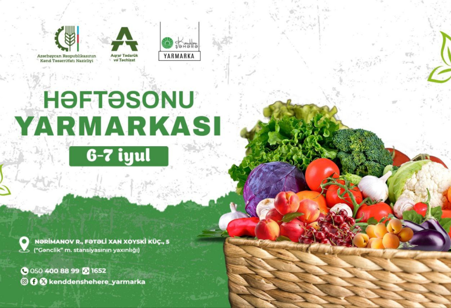 Paytaxtda “Kənddən şəhərə” həftəsonu yarmarkası keçiriləcək