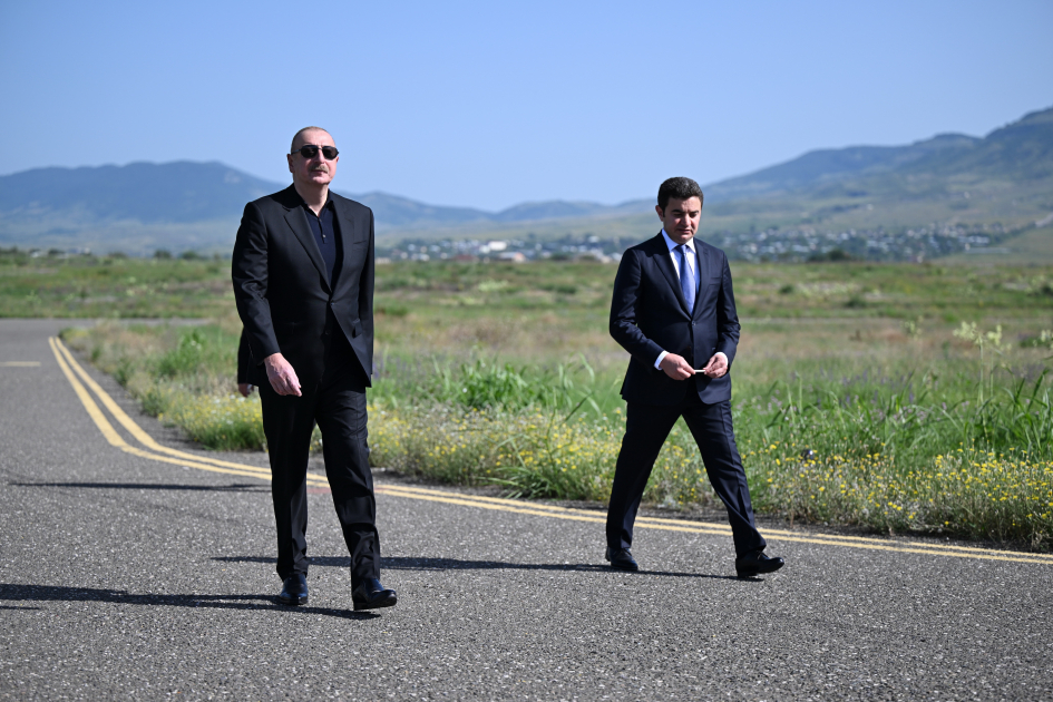Prezident İlham Əliyev Xocalı hava limanında olub (FOTO/VİDEO) (YENİLƏNİB)