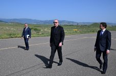 Prezident İlham Əliyev Xocalı hava limanında olub (FOTO/VİDEO) (YENİLƏNİB)