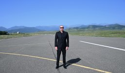 Prezident İlham Əliyev Xocalı hava limanında olub (FOTO/VİDEO) (YENİLƏNİB)