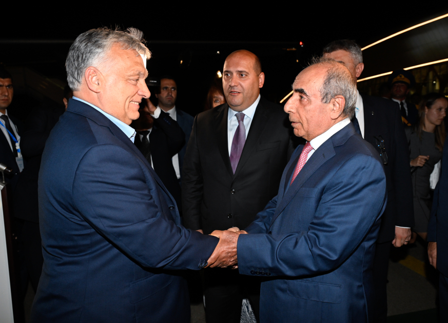 Macarıstanın Baş naziri Viktor Orban Azərbaycana səfərə gəlib (FOTO)