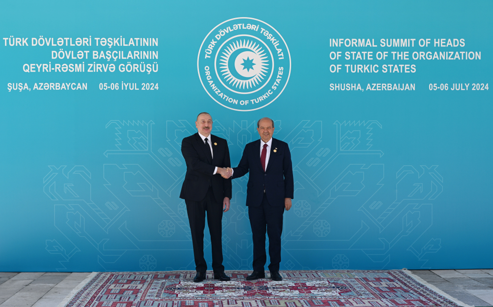 Prezident İlham Əliyev Şuşada TDT-nin Dövlət başçılarını qarşılayıb (FOTO/VİDEO)