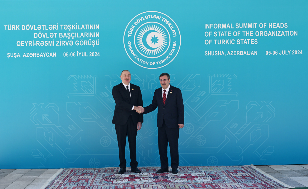 Prezident İlham Əliyev Şuşada TDT-nin Dövlət başçılarını qarşılayıb (FOTO/VİDEO)