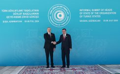 Prezident İlham Əliyev Şuşada TDT-nin Dövlət başçılarını qarşılayıb (FOTO/VİDEO)