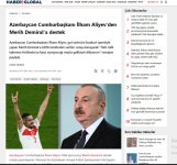 Prezident İlham Əliyevin Türkiyə yığmasına dəstəyi ölkə mediasının diqqət mərkəzində olub (FOTO)
