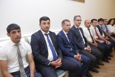 Xaçmazda test imtahanında yüksək nəticə göstərən müəllimlərlə görüş keçirilib (FOTO)