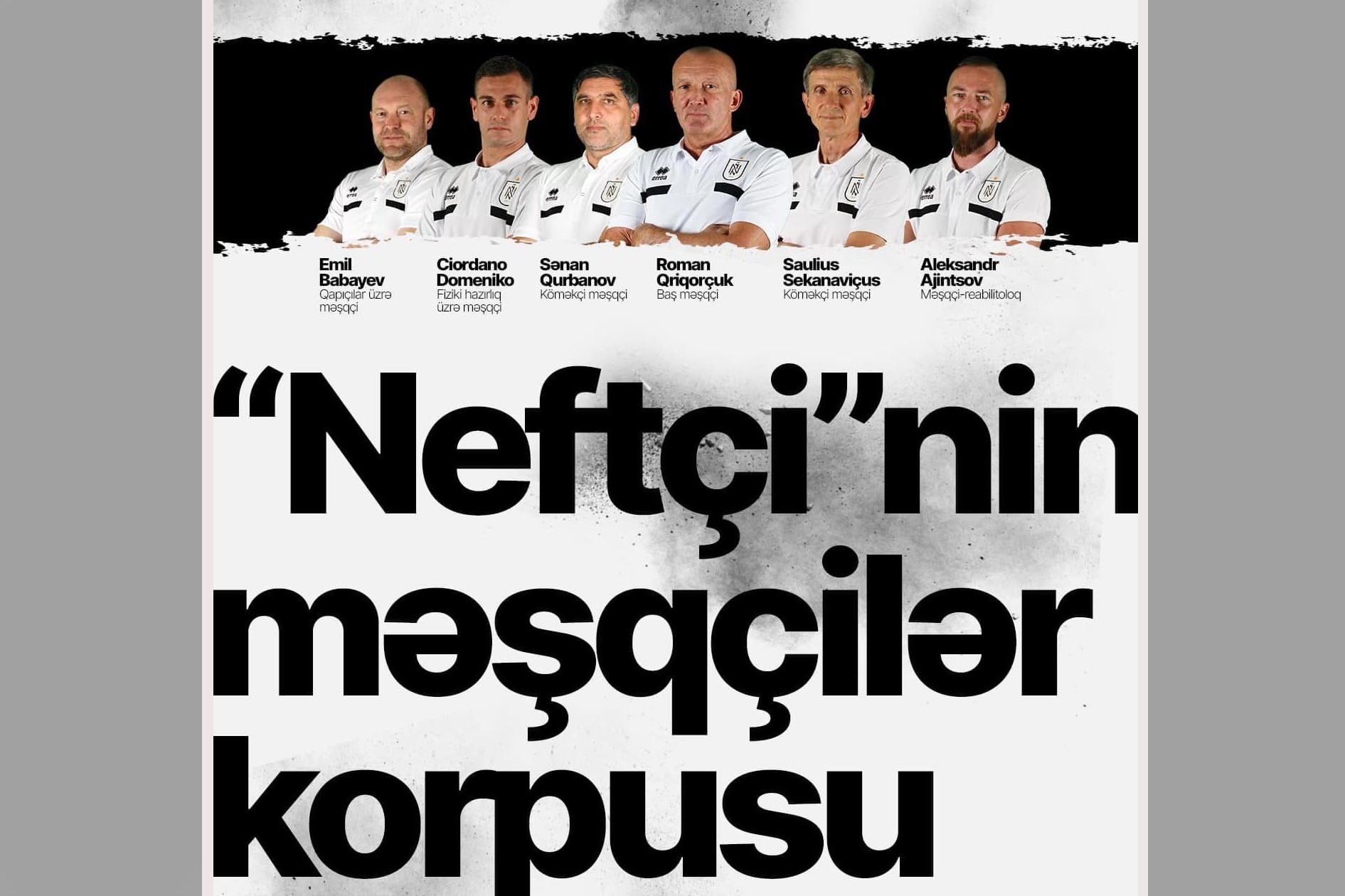 “Neftçi”də üç yeni məşqçi təyinatları olub