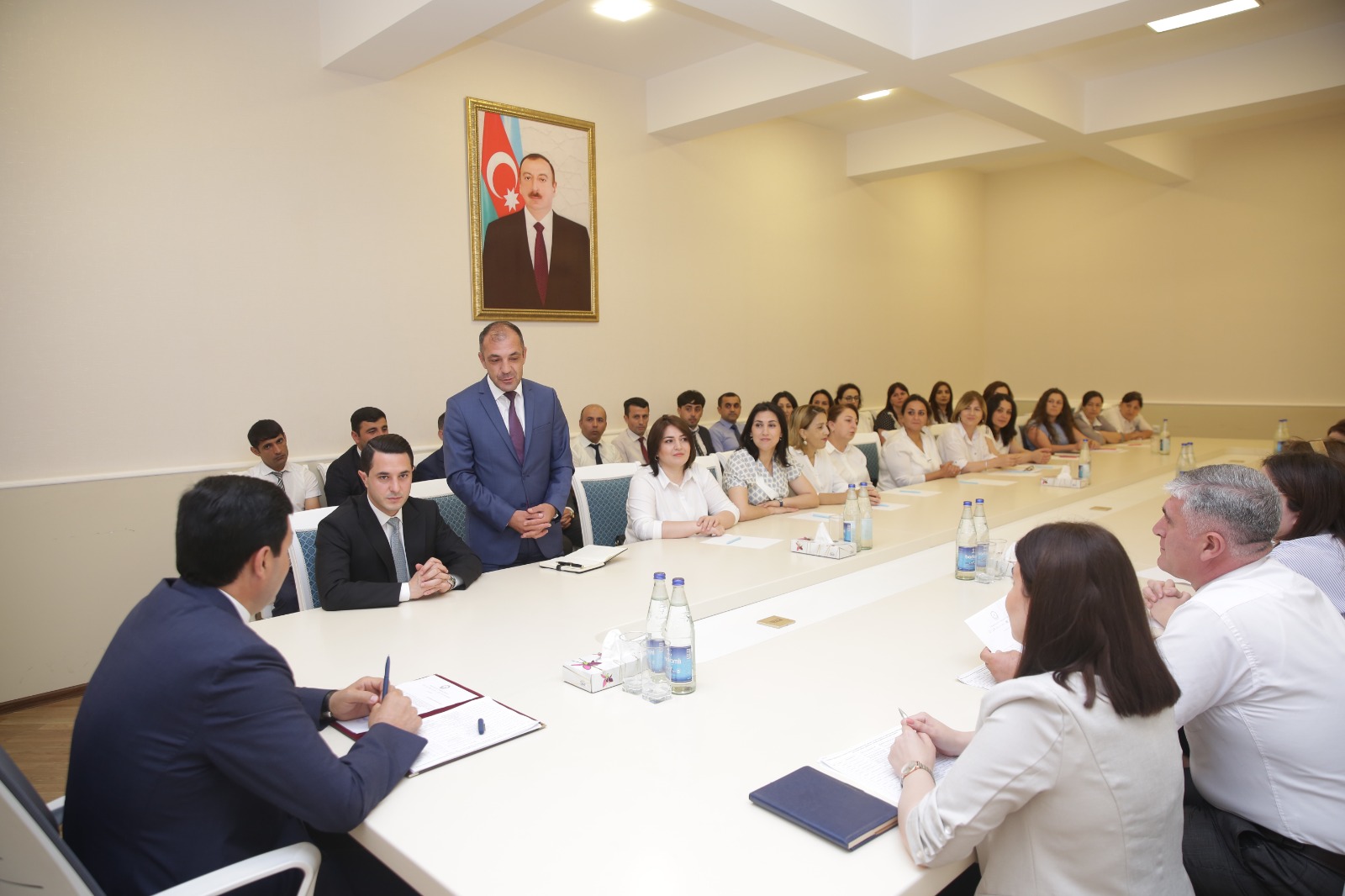 Xaçmazda test imtahanında yüksək nəticə göstərən müəllimlərlə görüş keçirilib (FOTO)