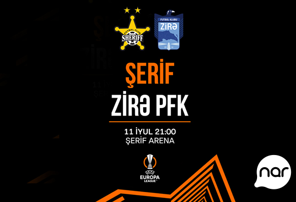 “Nar” “Zirə” komandasına UEFA Avropa Liqasında uğurlar arzulayır