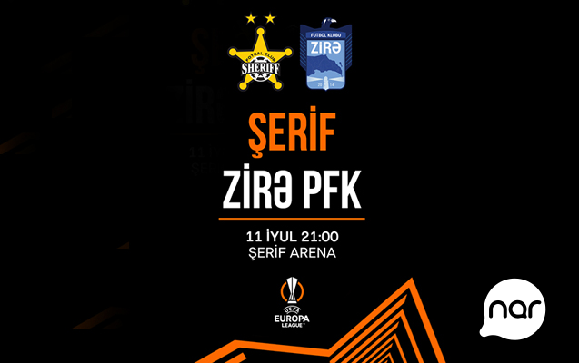 “Nar” “Zirə” komandasına UEFA Avropa Liqasında uğurlar arzulayır