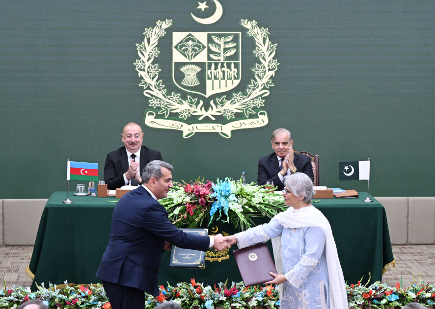 Prezident İlham Əliyevin iştirakı ilə Azərbaycan ilə Pakistan arasında imzalanmış sənədlərin mübadiləsi mərasimi olub (FOTO/VİDEO) (YENİLƏNİB)