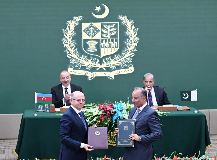Prezident İlham Əliyevin iştirakı ilə Azərbaycan ilə Pakistan arasında imzalanmış sənədlərin mübadiləsi mərasimi olub (FOTO/VİDEO) (YENİLƏNİB)