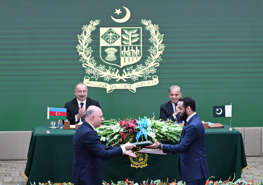 Prezident İlham Əliyevin iştirakı ilə Azərbaycan ilə Pakistan arasında imzalanmış sənədlərin mübadiləsi mərasimi olub (FOTO/VİDEO) (YENİLƏNİB)