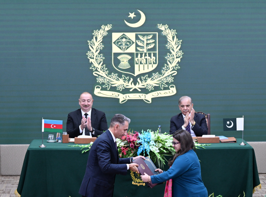 Prezident İlham Əliyevin iştirakı ilə Azərbaycan ilə Pakistan arasında imzalanmış sənədlərin mübadiləsi mərasimi olub (FOTO/VİDEO) (YENİLƏNİB)