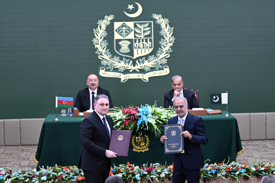 Prezident İlham Əliyevin iştirakı ilə Azərbaycan ilə Pakistan arasında imzalanmış sənədlərin mübadiləsi mərasimi olub (FOTO/VİDEO) (YENİLƏNİB)