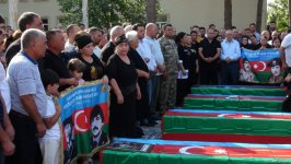 Birinci Qarabağ müharibəsində şəhid olanların nəşləri Xocavəndə göndərildi (FOTO)
