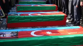 Birinci Qarabağ müharibəsində şəhid olanların nəşləri Xocavəndə göndərildi (FOTO)