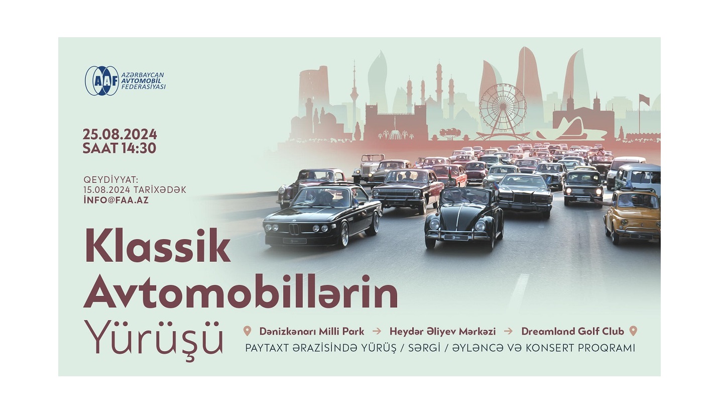 Klassik avtomobillərin yürüşünə qeydiyyat başlayır