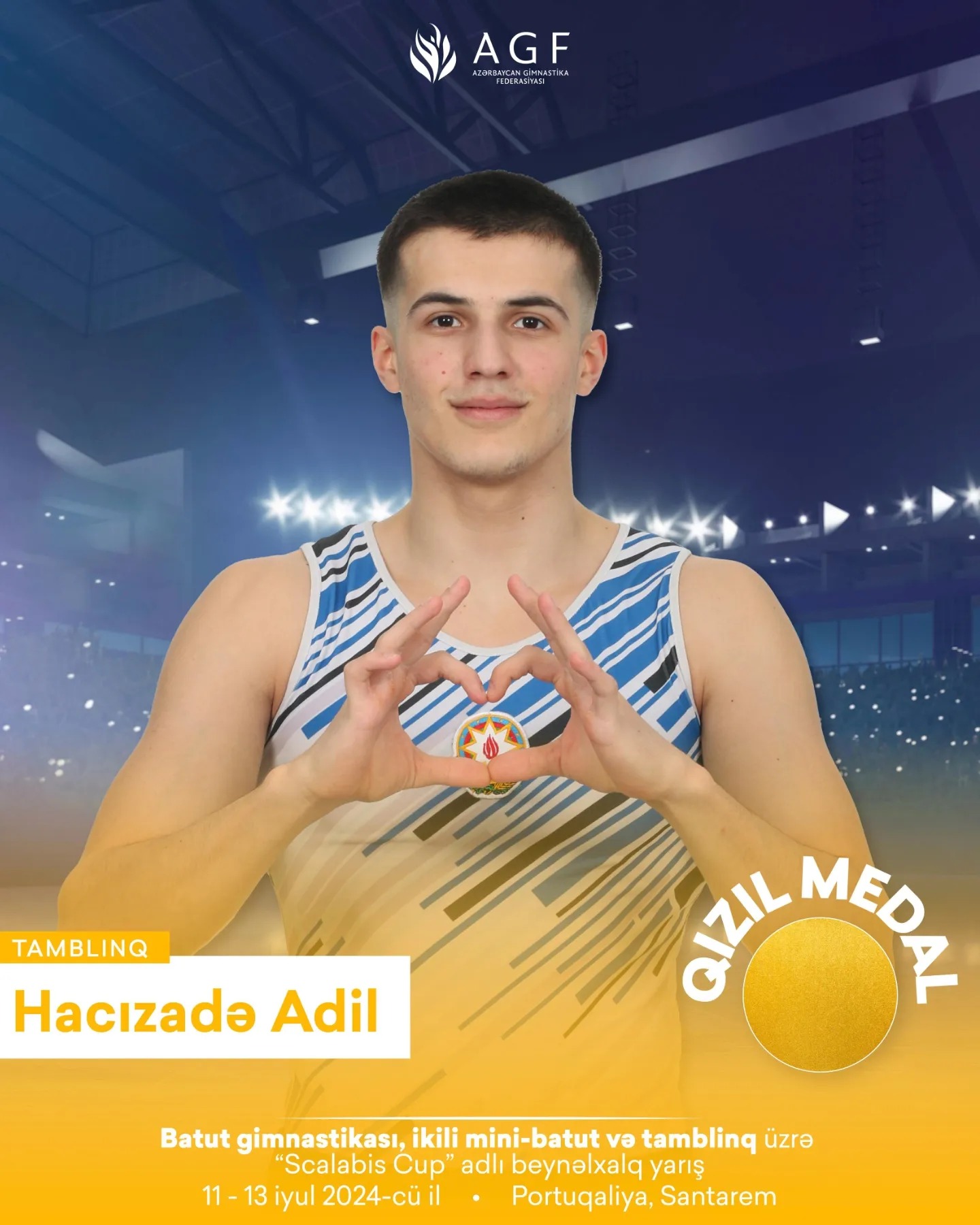 Gimnastlarımız Portuqaliyada 8 medal qazanıblar (FOTO)