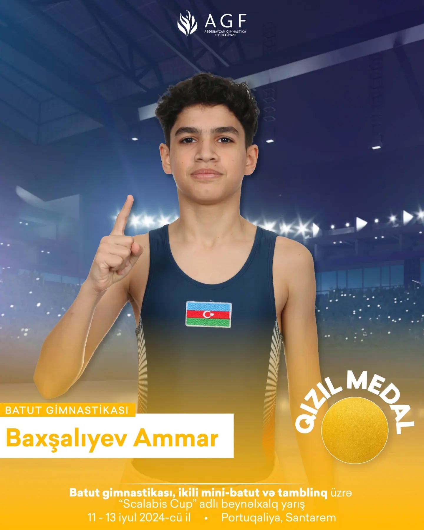 Gimnastlarımız Portuqaliyada 8 medal qazanıblar (FOTO)