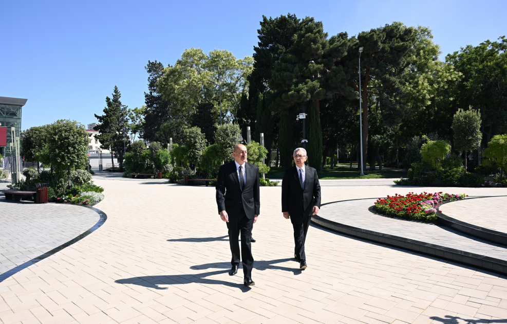 Prezident İlham Əliyev Bakıda əsaslı şəkildə yenidən qurulan Nərimanov parkının açılışında iştirak edib (FOTO) (YENİLƏNİB)