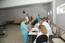 Xaçmazda qanvermə aksiyası təşkil edilib (FOTO)