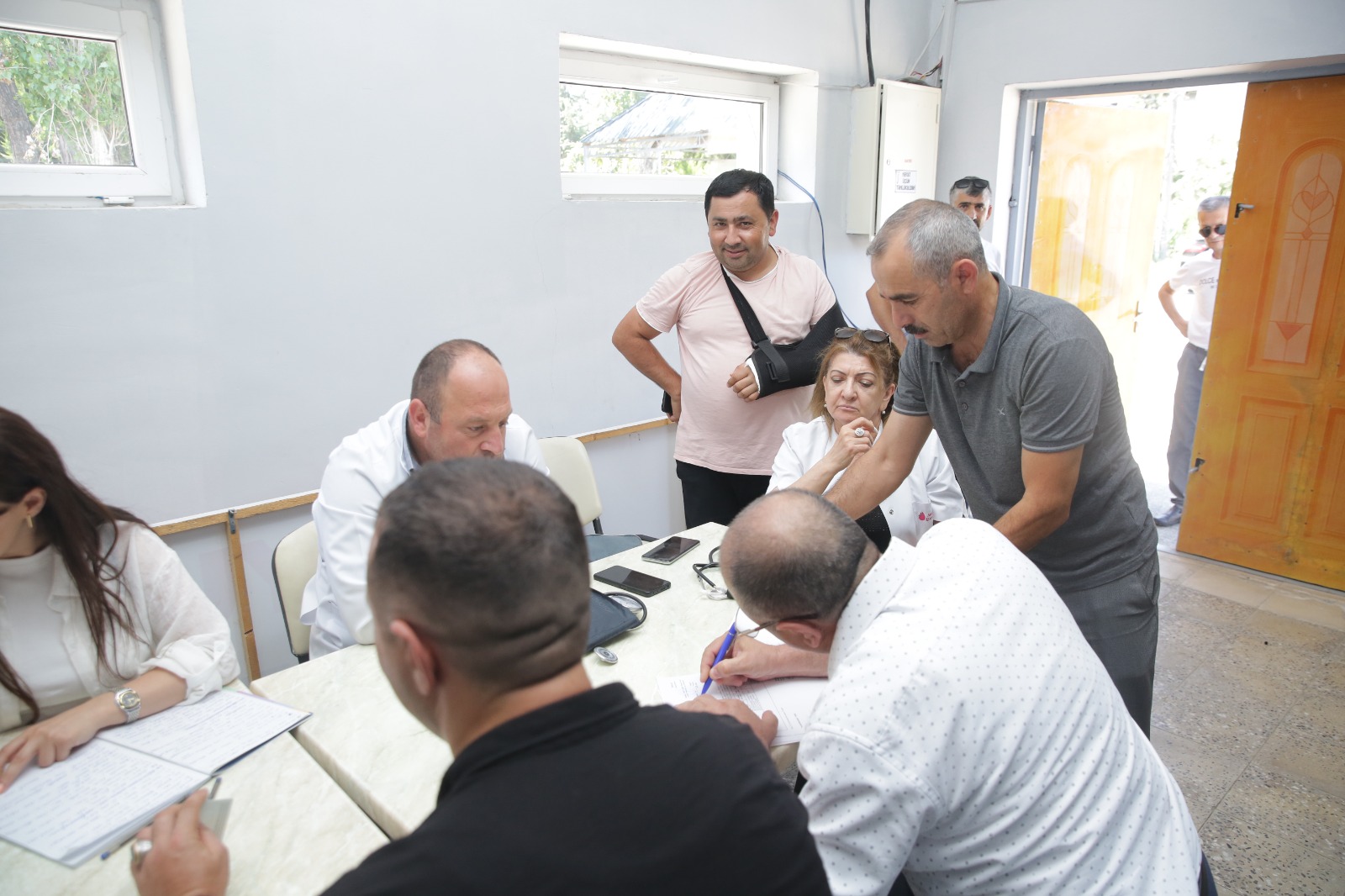 Xaçmazda qanvermə aksiyası təşkil edilib (FOTO)