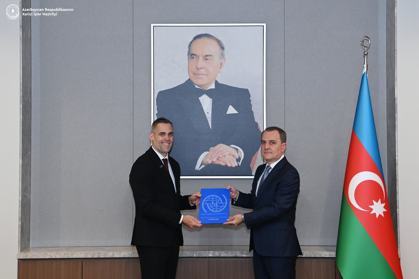 Ceyhun Bayramov Beynəlxalq Miqrasiya Təşkilatının missiya rəhbəri ilə görüşdü (FOTO)
