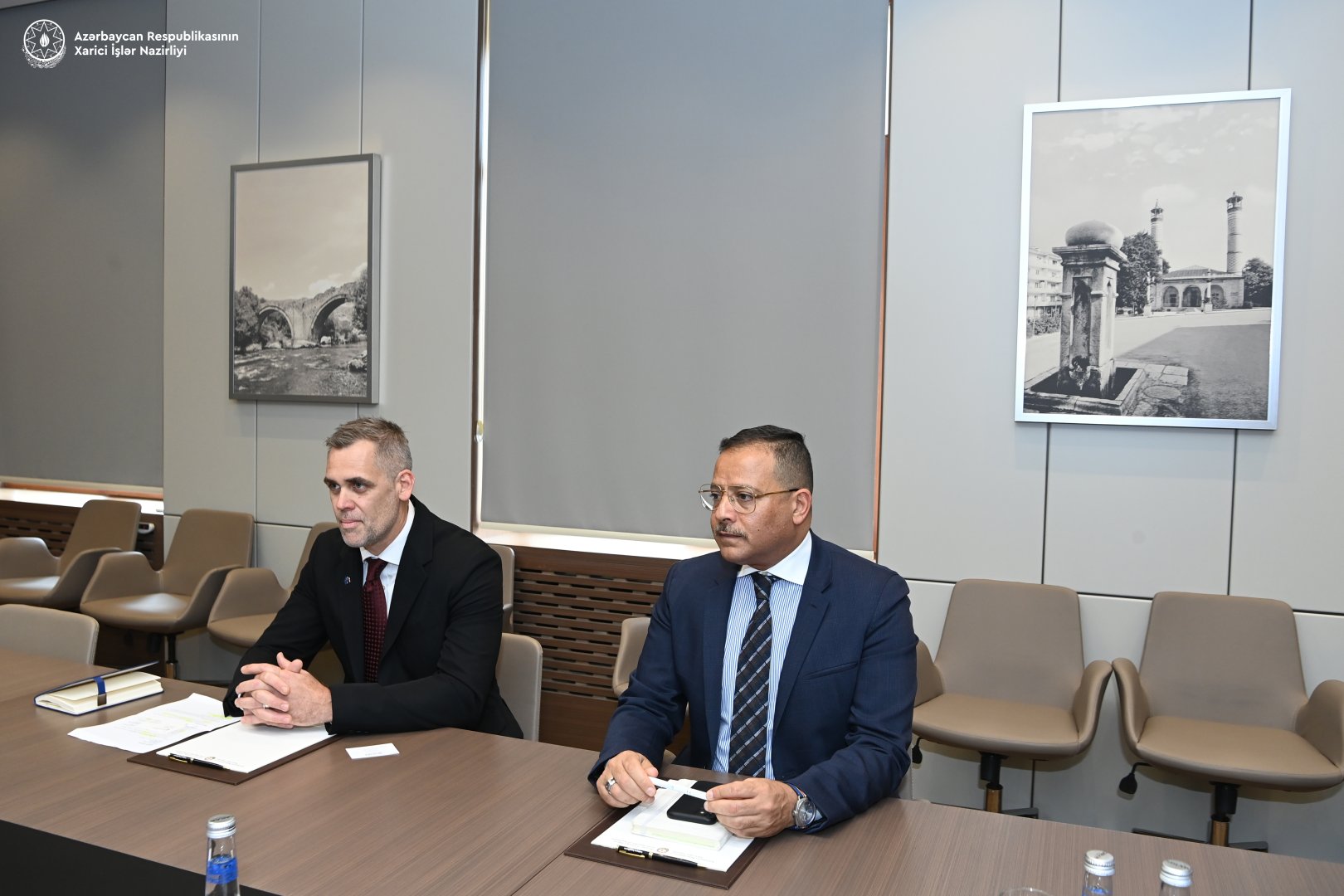 Ceyhun Bayramov Beynəlxalq Miqrasiya Təşkilatının missiya rəhbəri ilə görüşdü (FOTO)
