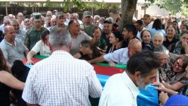 Birinci Qarabağ müharibəsi şəhidi dəfn edildi (YENİLƏNİB) (FOTO)