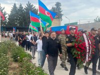 Birinci Qarabağ müharibəsi şəhidi Aydın Qurbanov dəfn edildi (FOTO) (YENİLƏNİB)
