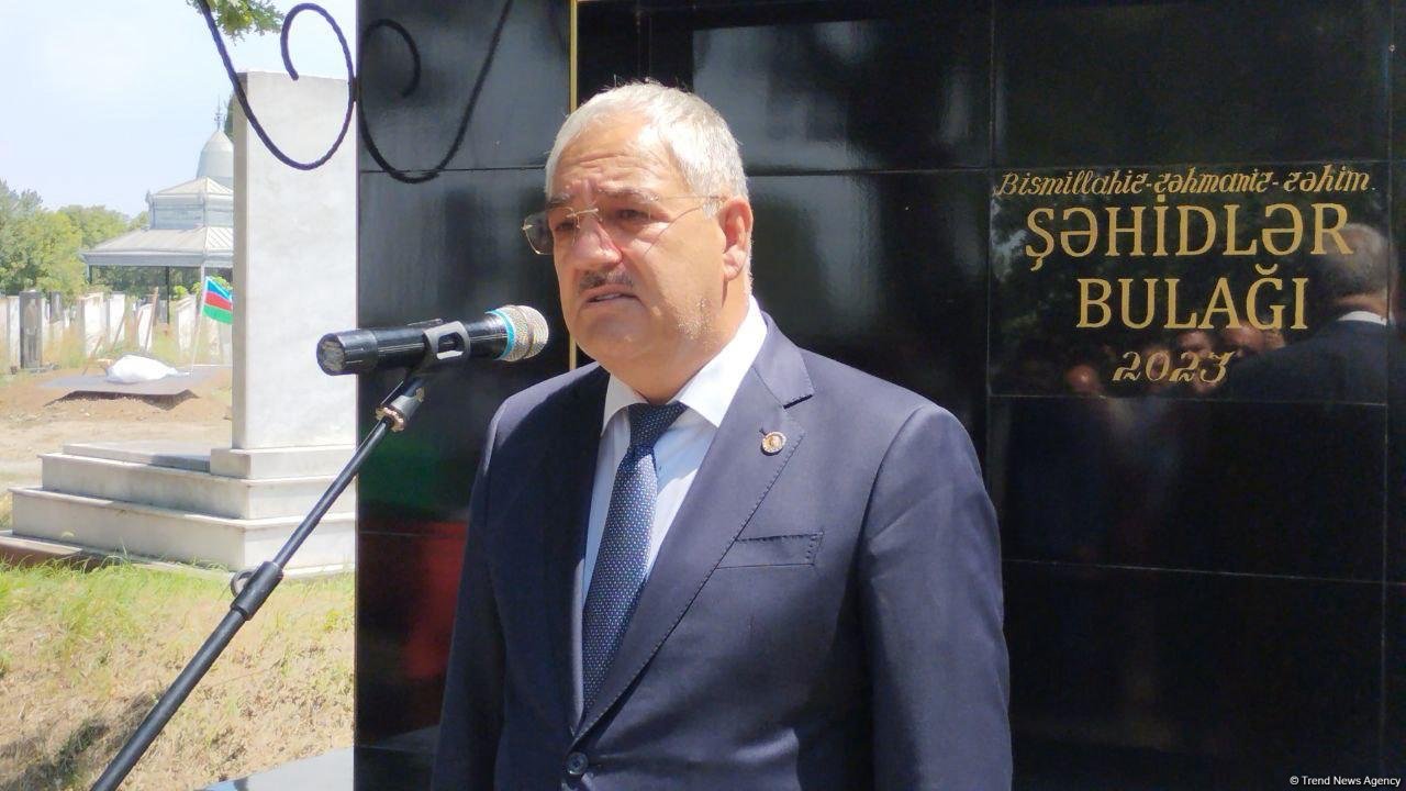 Birinci Qarabağ müharibəsi şəhidi dəfn edildi (YENİLƏNİB) (FOTO)
