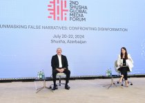 Prezident İlham Əliyev Şuşada 2-ci Qlobal Media Forumunda çıxış edib (FOTO/VİDEO) (YENİLƏNİB-2)