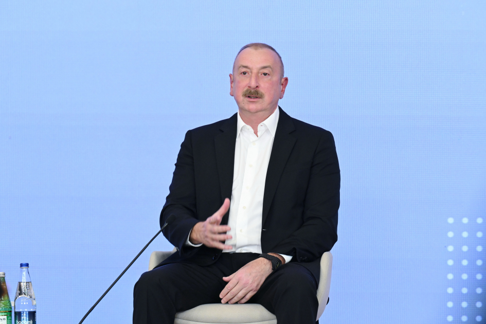 Prezident İlham Əliyev Şuşada 2-ci Qlobal Media Forumunda çıxış edib (FOTO/VİDEO) (YENİLƏNİB-2)