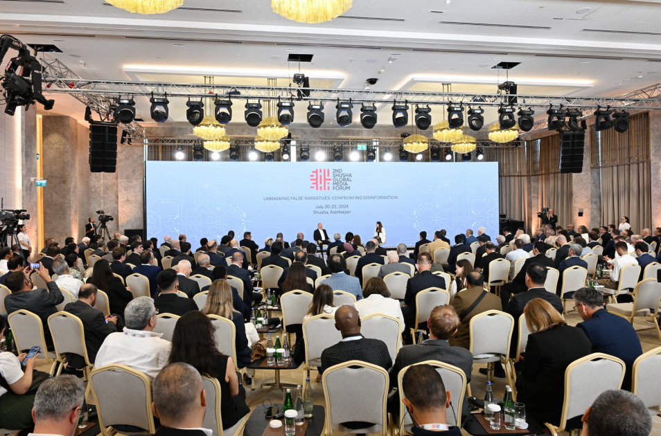 Prezident İlham Əliyev Şuşada 2-ci Qlobal Media Forumunda çıxış edib (FOTO/VİDEO) (YENİLƏNİB-2)