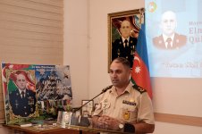 Vətən müharibəsi şəhidinin xatirəsinə həsr olunan anım mərasimi keçirilib (PHOTO)