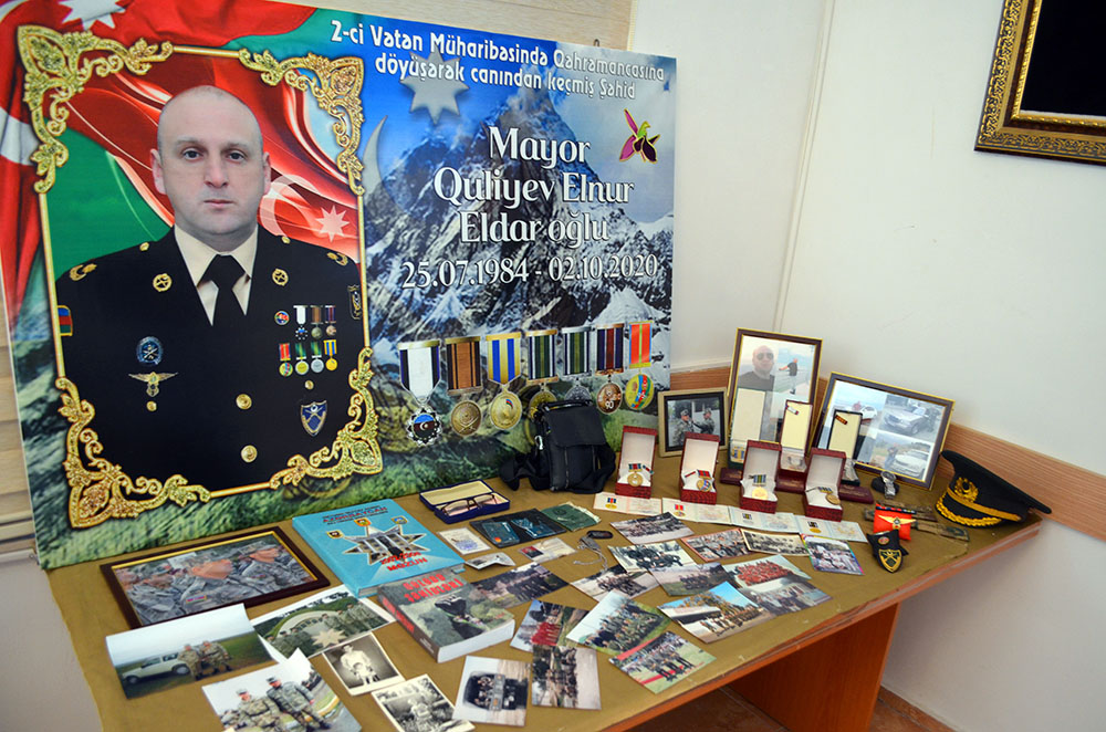 Vətən müharibəsi şəhidinin xatirəsinə həsr olunan anım mərasimi keçirilib (PHOTO)