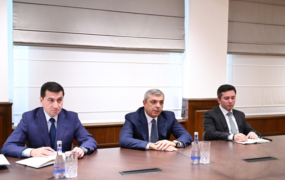 Samir Nuriyev BMT-nin İqlim Dəyişmələri üzrə Çərçivə Konvensiyasının icraçı katibi ilə görüşüb (FOTO)