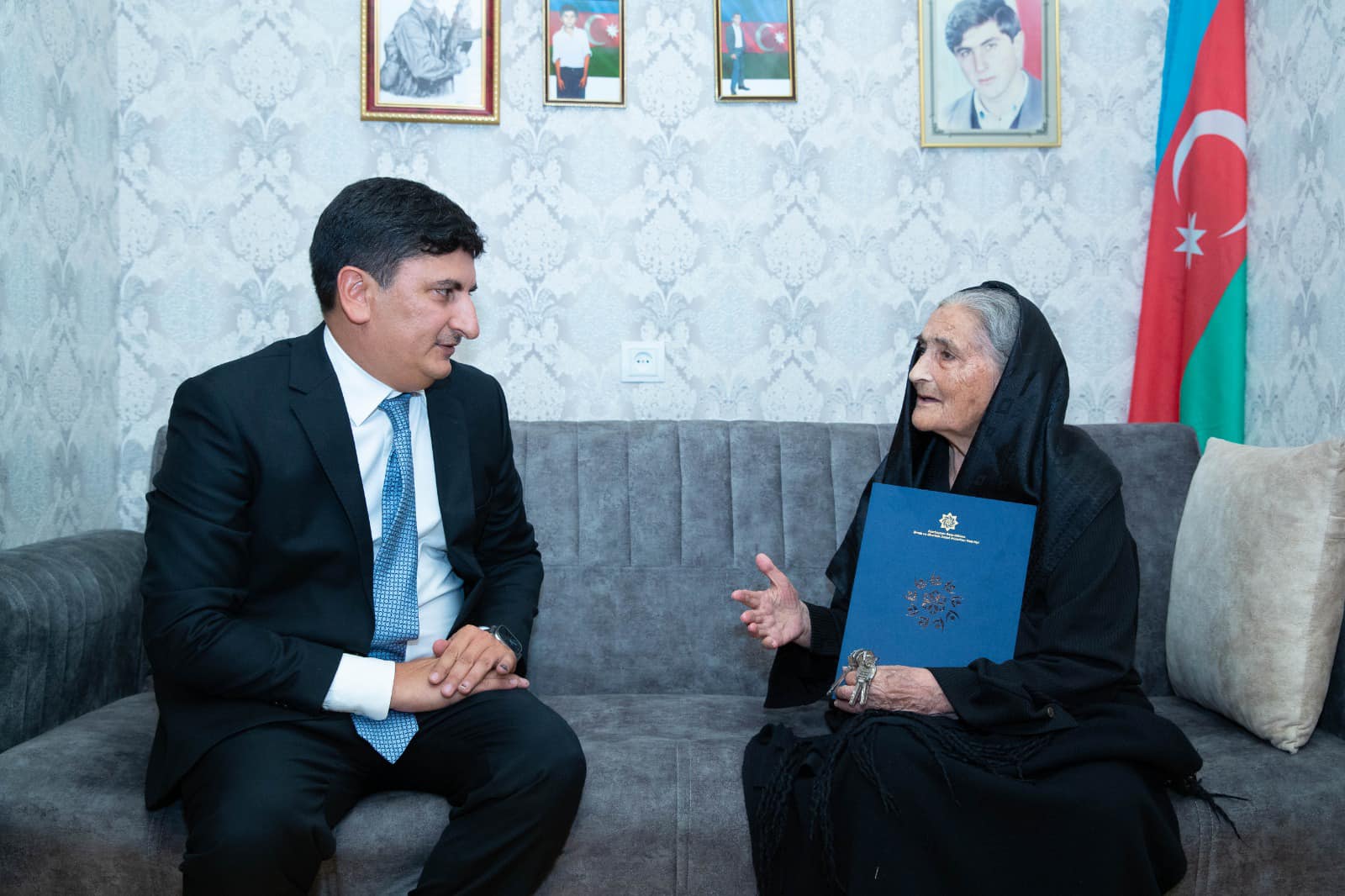 Milli Qəhrəman Natiq Qasımovun anasına ev verildi (FOTO)