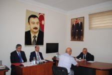 Azərbaycan Dövlət Su Ehtiyatları Agentliyinin sədri Şirvanda vətəndaşlarla görüşüb (FOTO)