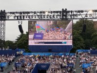 "Paris-2024": Sena çayında Azərbaycan idmançılarının paradı olub (FOTO/VİDEO)