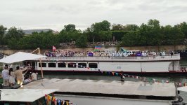 "Paris-2024": Sena çayında Azərbaycan idmançılarının paradı olub (FOTO/VİDEO)
