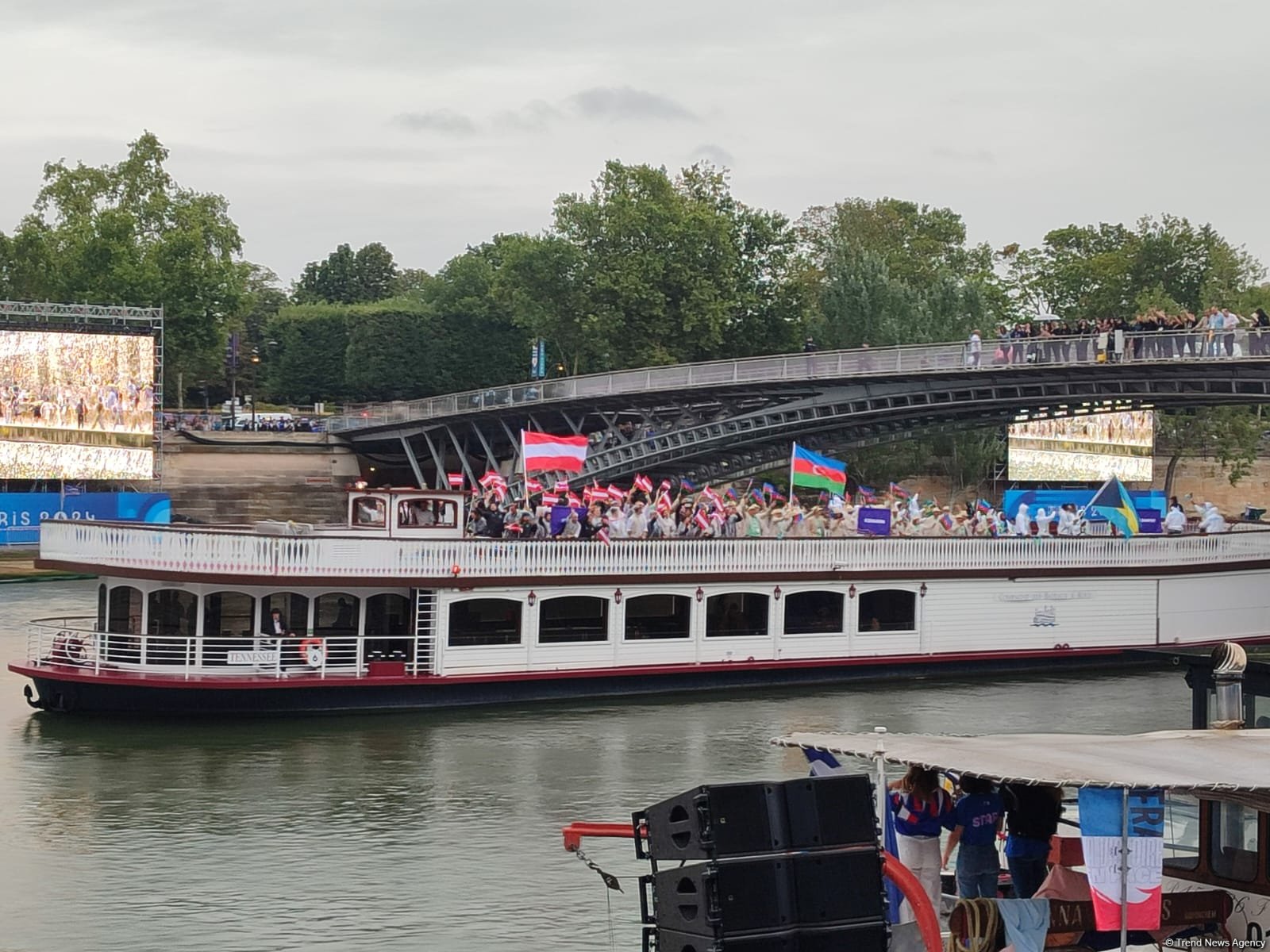 "Paris-2024": Sena çayında Azərbaycan idmançılarının paradı olub (FOTO/VİDEO)