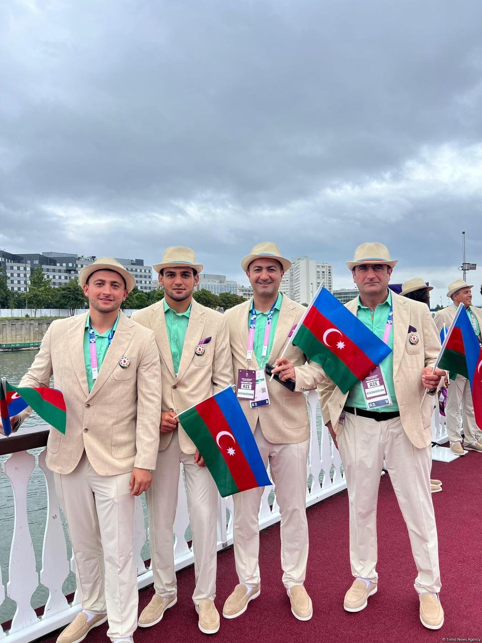 "Paris-2024": Sena çayında Azərbaycan idmançılarının paradı olub (FOTO/VİDEO)
