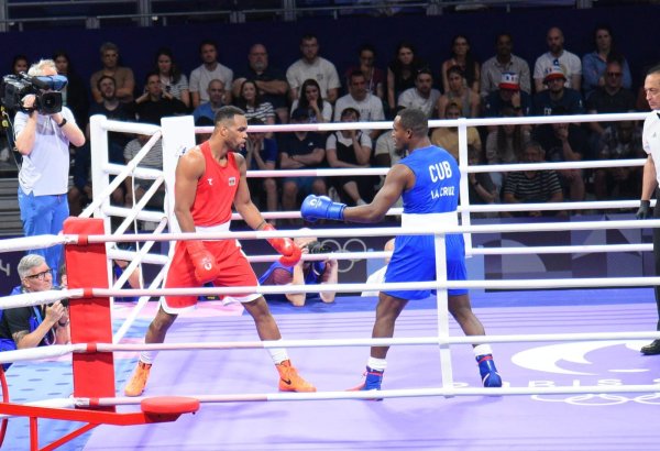 Azərbaycan boksçusu "Paris-2024"-də 1/4 finala yüksəlib (FOTO)