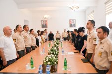 Vətən müharibəsi şəhidinin xatirəsinə həsr olunan anım mərasimi keçirilib (FOTO)