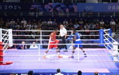 Azərbaycan boksçusu "Paris-2024"-də 1/4 finala yüksəlib (FOTO)