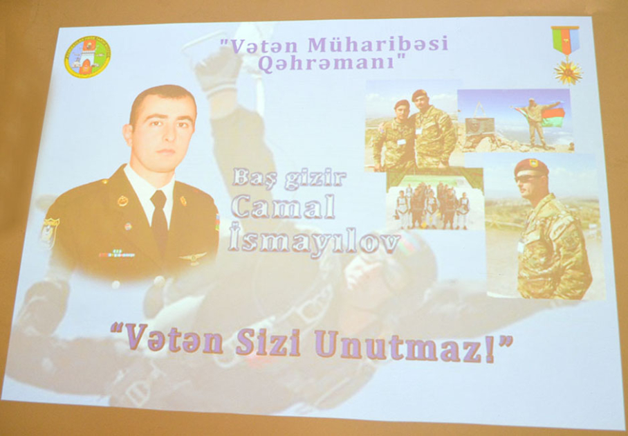 Vətən müharibəsi şəhidinin xatirəsinə həsr olunan anım mərasimi keçirilib (FOTO)