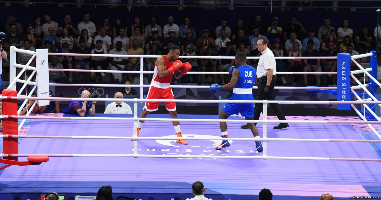 Azərbaycan boksçusu "Paris-2024"-də 1/4 finala yüksəlib (FOTO)