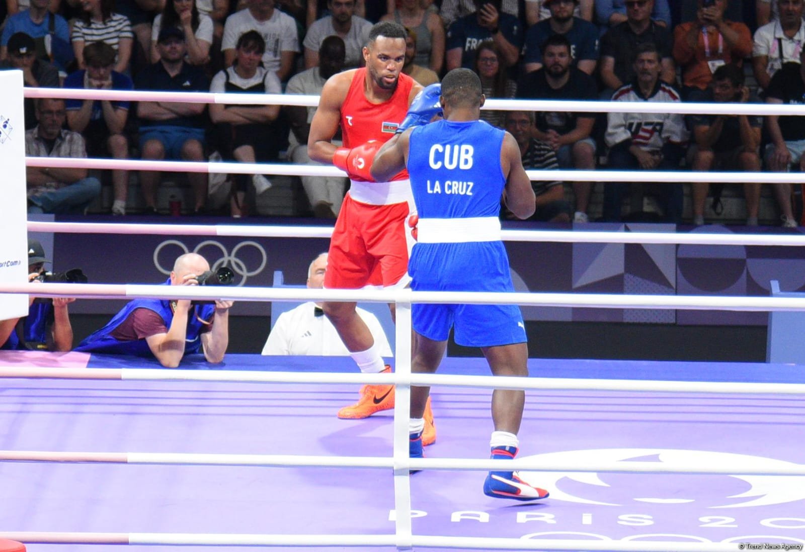 Azərbaycan boksçusu "Paris-2024"-də 1/4 finala yüksəlib (FOTO)
